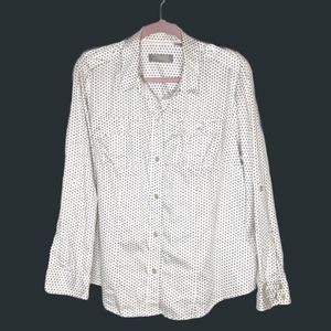 Liz Claiborne polka dot button down shirt sz1X